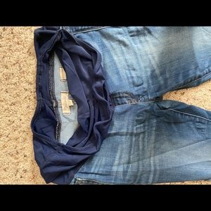 Madewell over the belly skinny jeans